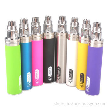 GS eGo-II 2,200mAh battery with high capacity and factory price, 3 colors display battery powerNew